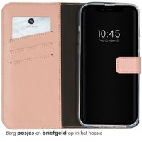 Selencia Echt Leren Bookcase Apple iPhone 14 Plus - Dusty Pink