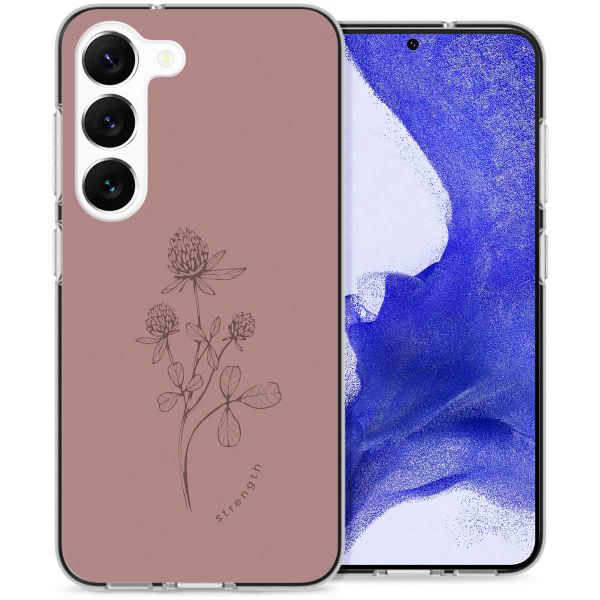 imoshion Design hoesje Samsung Galaxy S23 Plus - Floral Pink