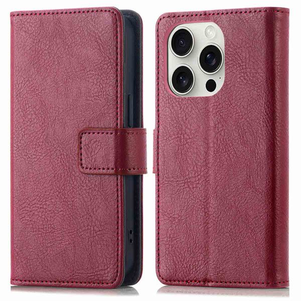 imoshion Luxe Bookcase iPhone 16 Pro Max - Bordeaux