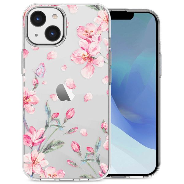 imoshion Design hoesje iPhone 14 - Bloem - Roze