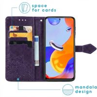 imoshion Mandala Bookcase Xiaomi Redmi Note 11 Pro - Paars