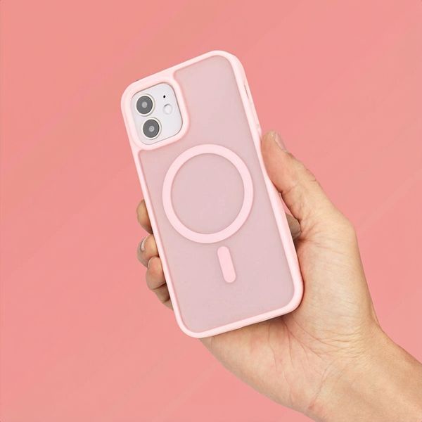 imoshion Color Guard Backcover met MagSafe Apple iPhone 12 (Pro) - Lichtroze