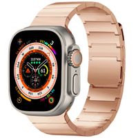 Selencia Stalen magnetisch bandje Apple Watch Series 1 t/m 11 / SE / Ultra (44/45/46/49 mm) - Rosé Goud