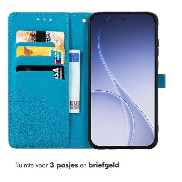 imoshion Mandala Bookcase Oppo Reno15 Pro (5G) - Turquoise