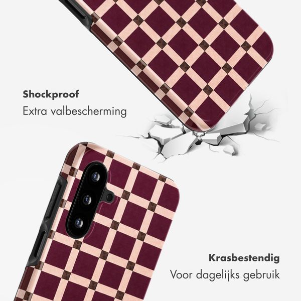 Selencia Vivid Backcover Samsung Galaxy A18 (4G) / A17 (4G/5G) - Check This Burgundy