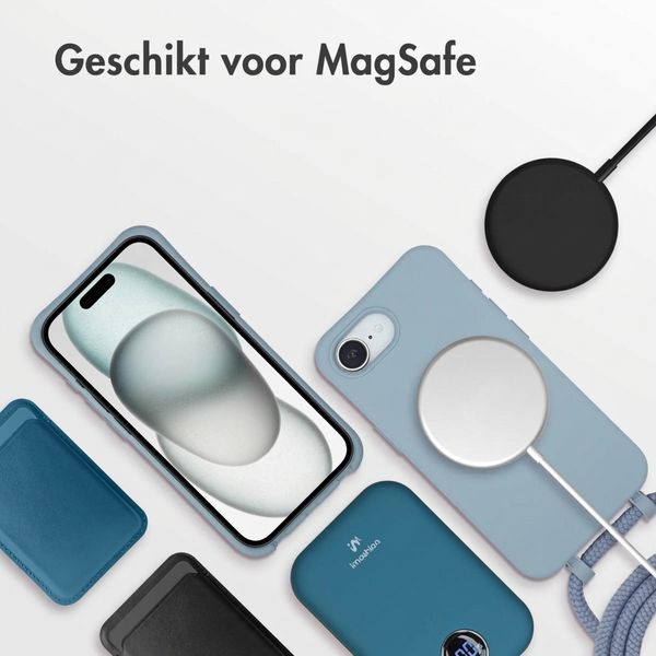 imoshion Color Backcover met afneembaar koord met MagSafe Apple iPhone 17e / 16e - Ash Blue