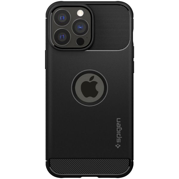 Spigen Rugged Armor Backcover iPhone 13 Pro - Zwart