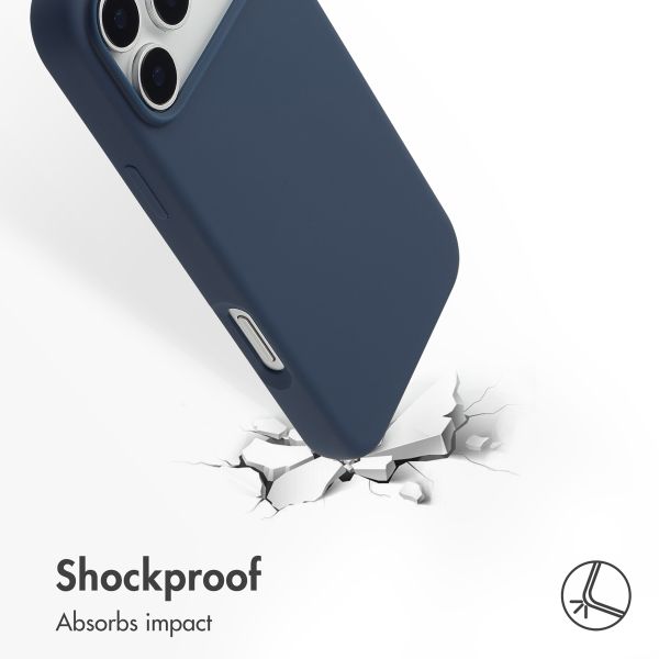 Accezz Liquid Silicone Back Cover with MagSafe Apple iPhone 17 Pro Max - Dark Blue