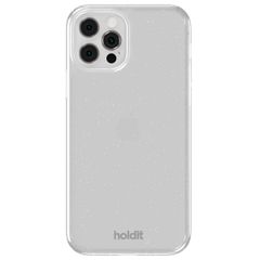 Holdit Glitter Case Apple iPhone 12 (Pro) - Wit