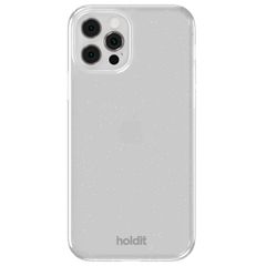 Holdit Glitter Case iPhone 12 / 12 Pro  - White