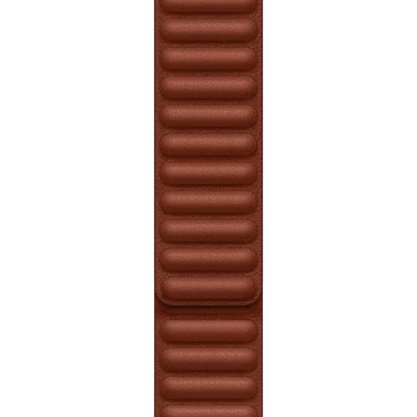 Apple Leather Link Apple Watch Series 1 t/m 11 / SE / Ultra (44/45/46/49 mm) - Maat M/L - Umber