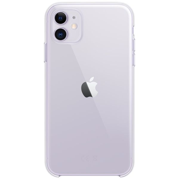 Apple 3 Pack Silicone Backcover + Clearcase iPhone 11 - White + Black + Clear