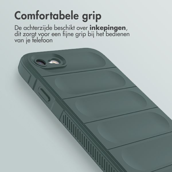 imoshion EasyGrip Backcover iPhone SE (2022 / 2020) / 8 / 7 - Donkergroen