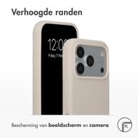 Accezz Liquid Silicone Backcover met MagSafe Apple iPhone 18 Pro / 17 Pro - Stone