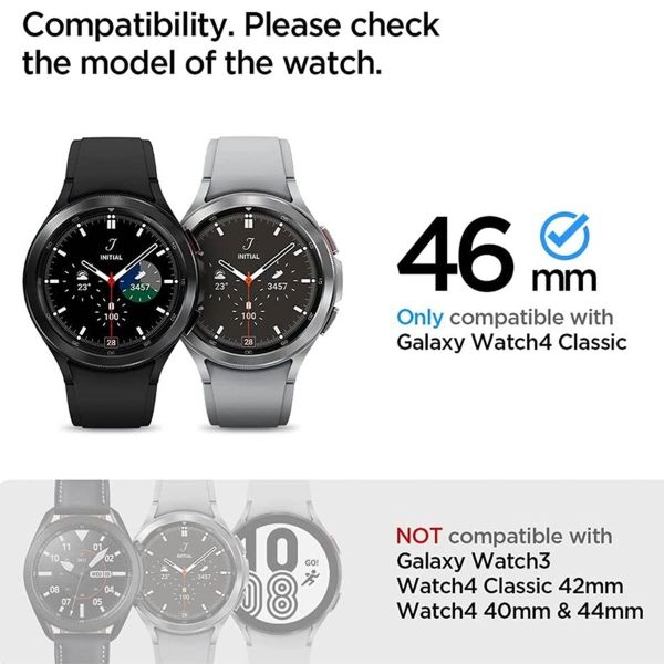 Spigen GlastR Slim HD Screenprotector 3 Pack Samsung Galaxy Watch 4 - 46mm