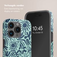 Selencia Vivid Tough Backcover met MagSafe iPhone 15 Pro Max - Tropical Vibes Light Blue