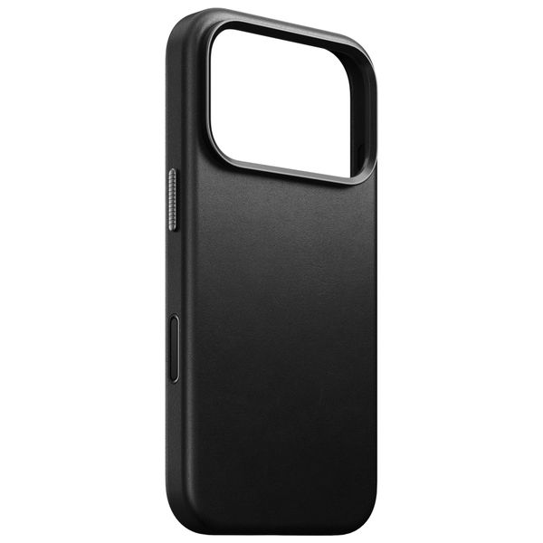 Nomad Traditional Leather Backcover met MagSafe Apple iPhone 18 Pro / 17 Pro - Black