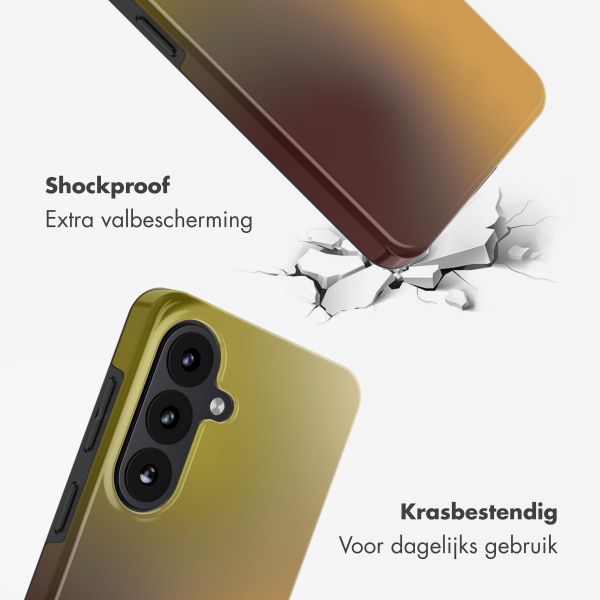 Selencia Vivid Backcover met MagSafe Samsung Galaxy S26 FE - Gradient Olive Dust