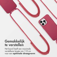 imoshion Color Backcover met afneembaar koord MagSafe Apple iPhone 15 Pro Max - Raspberry