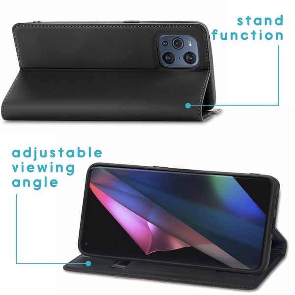 imoshion Slim Folio Bookcase Oppo Find X3 Pro 5G - Zwart