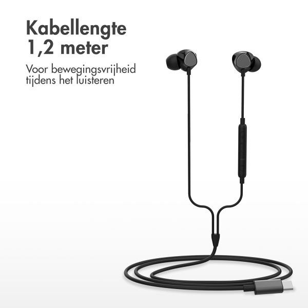 imoshion In-ear oordopjes - Bedrade oordopjes - Met USB-C aansluiting - Zwart