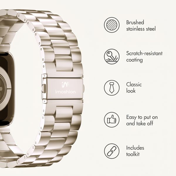 imoshion Steel strap Apple Watch | 38/40/41/42 mm - Starlight