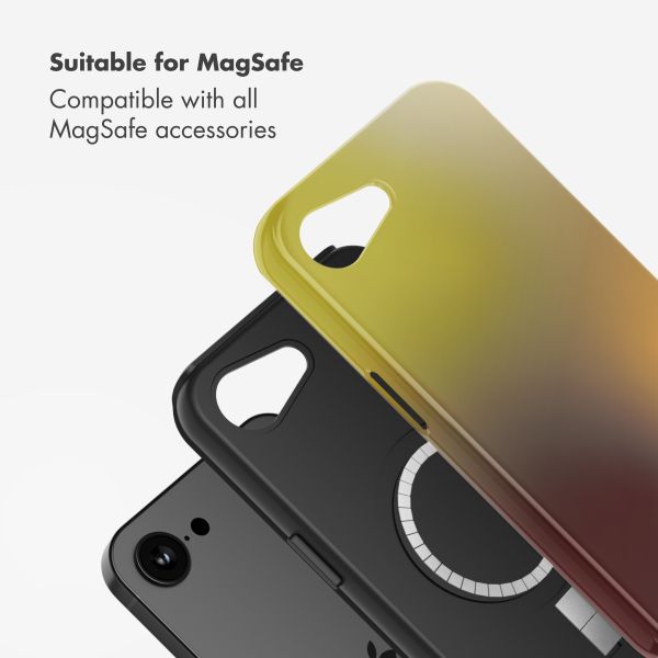 Selencia Vivid Back Cover with MagSafe Apple iPhone 17e / 16e - Gradient Olive Dust