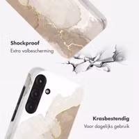 Selencia Vivid Backcover Samsung Galaxy S25 Plus - Marble Light Brown