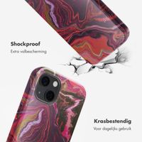 Selencia Vivid Backcover met MagSafe Apple iPhone 13 - Marble Purple