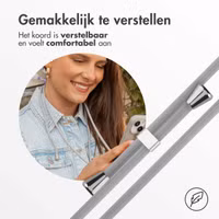 imoshion Siliconen hoesje met koord Apple iPhone 13 - Lichtgrijs