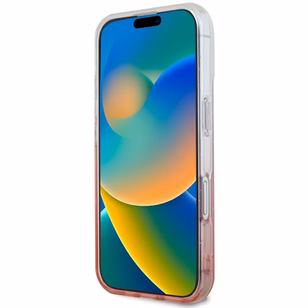 Guess MagSafe IML Glitter Gradient Case Apple iPhone 16 - Pink