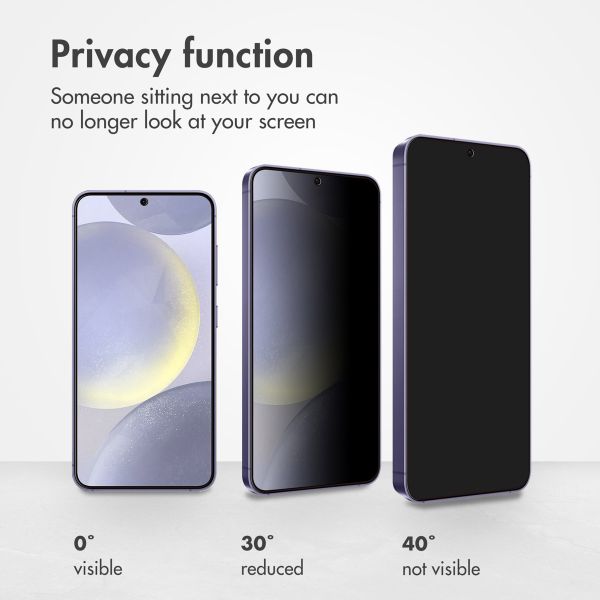 Accezz Tempered Glass Privacy Screenprotector Samsung Galaxy S24 Plus / S25 Plus