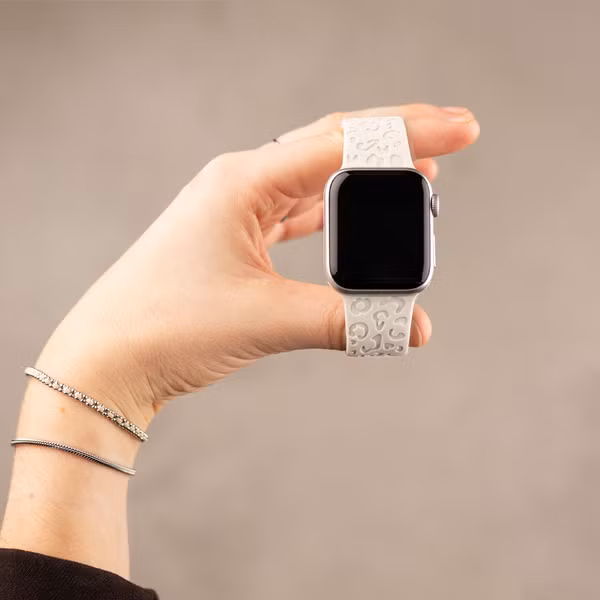 imoshion Siliconen bandje Panterprint Apple Watch | 38/40/41/42 mm - Sterrenlicht