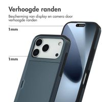 imoshion Backcover met pasjeshouder Apple iPhone 17 Pro - Donkerblauw