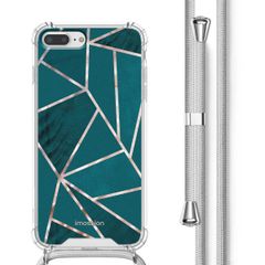 imoshion Design hoesje met koord Apple iPhone 8 Plus / 7 Plus - Petrol Green Graphic