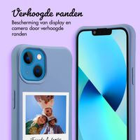 Gepersonaliseerd Color Backcover MagSafe met afneembaar koord en polaroid  iPhone 13 - Ash Blue