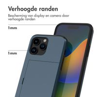 imoshion Backcover met pasjeshouder Apple iPhone 14 Pro - Donkerblauw