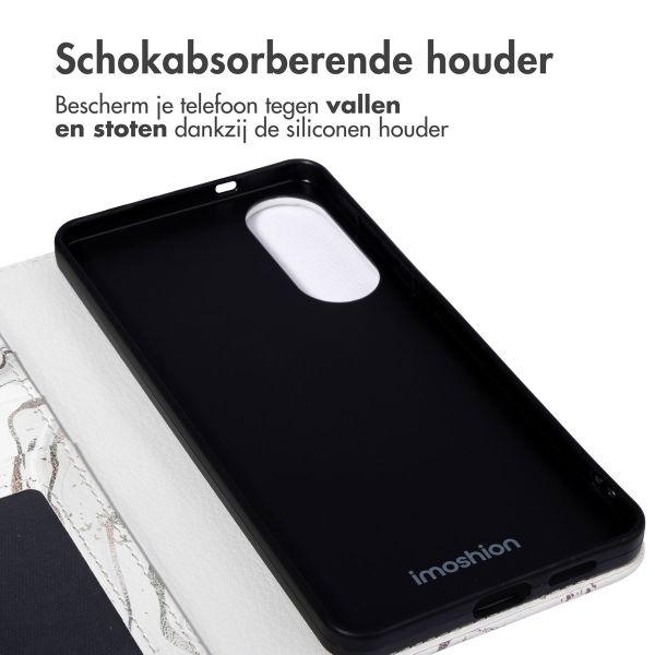 imoshion Design Bookcase Samsung Galaxy S25 Edge - Sandy Marble