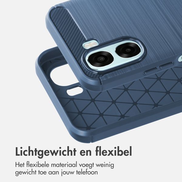 imoshion Brushed Backcover Oppo A6x (4G/5G) - Donkerblauw