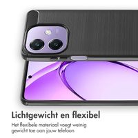 imoshion Brushed Backcover Oppo A40 4G / Oppo A40M 4G - Zwart