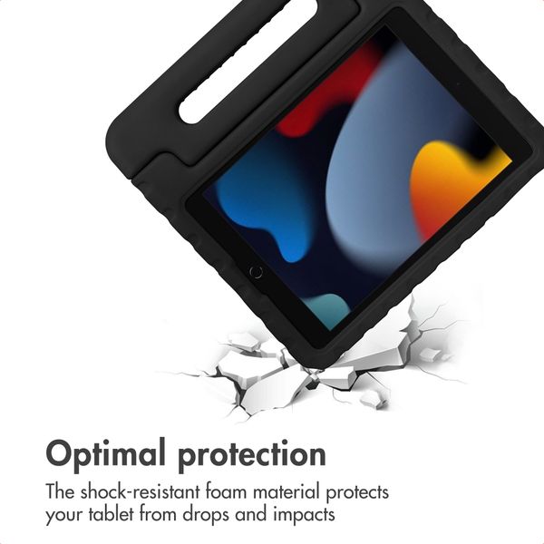 imoshion Kids-Proof Back Cover with Handle Apple iPad 9 (2021) 10.2 inch / iPad 8 (2020) 10.2 inch / iPad 7 (2019) 10.2 inch - Black