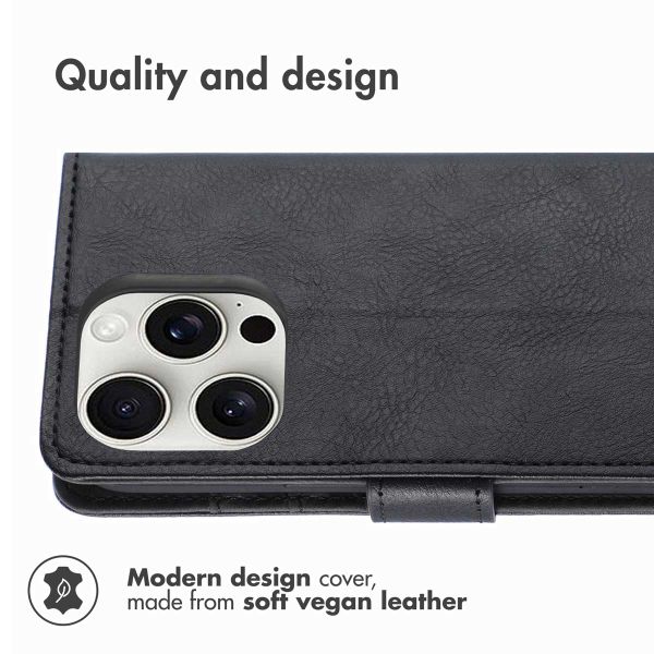 imoshion Luxury Bookcase Apple iPhone 16 Pro Max - Black