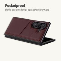 imoshion Kunstleren MagSafe Backcover met Pashouder Samsung Galaxy Z Fold 8 Ultra - Wine Red