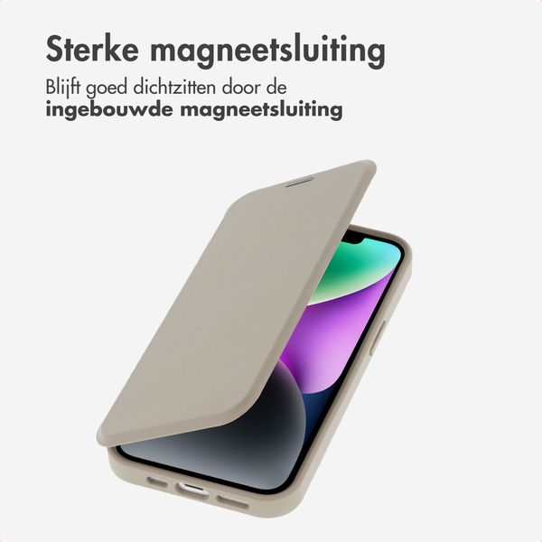 imoshion Transparante Bookcase met MagSafe Apple iPhone 14 / 13 - Beige