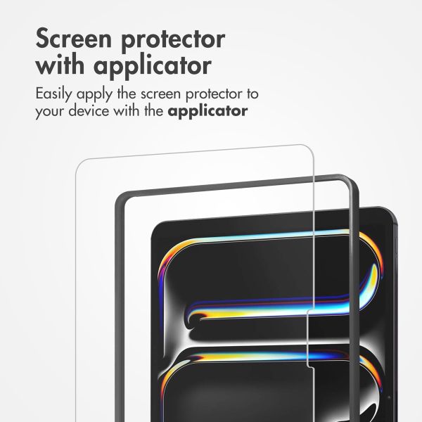 Accezz Glass Screen Protector + Applicator Apple iPad Pro 13 (2025) M5 / (2024) M4
