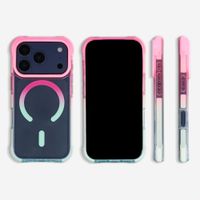 Selencia Gradient Backcover met MagSafe Apple iPhone 17 Pro Max - Roze / Blauw