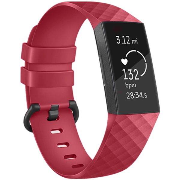 imoshion Siliconen bandje Fitbit Charge 3 / 4 - Rood