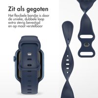 imoshion Siliconen⁺ bandje Apple Watch Series 1 t/m 10 / SE / Ultra (2) (44/45/46/49 mm) - Midnight - Maat M/L