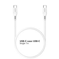 Accezz USB-C naar USB-C kabel - 1 meter - Wit