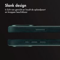 Accezz Vintage Leather Magsafe Backcover Apple iPhone 15 Pro - Smokey Green